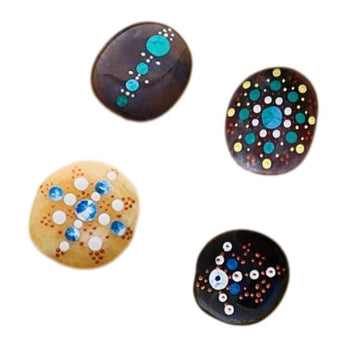 Healing Shavasana Crystal Stones with Mandala – Rest, Restore, Repair - for meditation